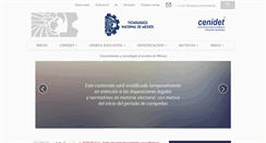 Desktop Screenshot of cenidet.edu.mx